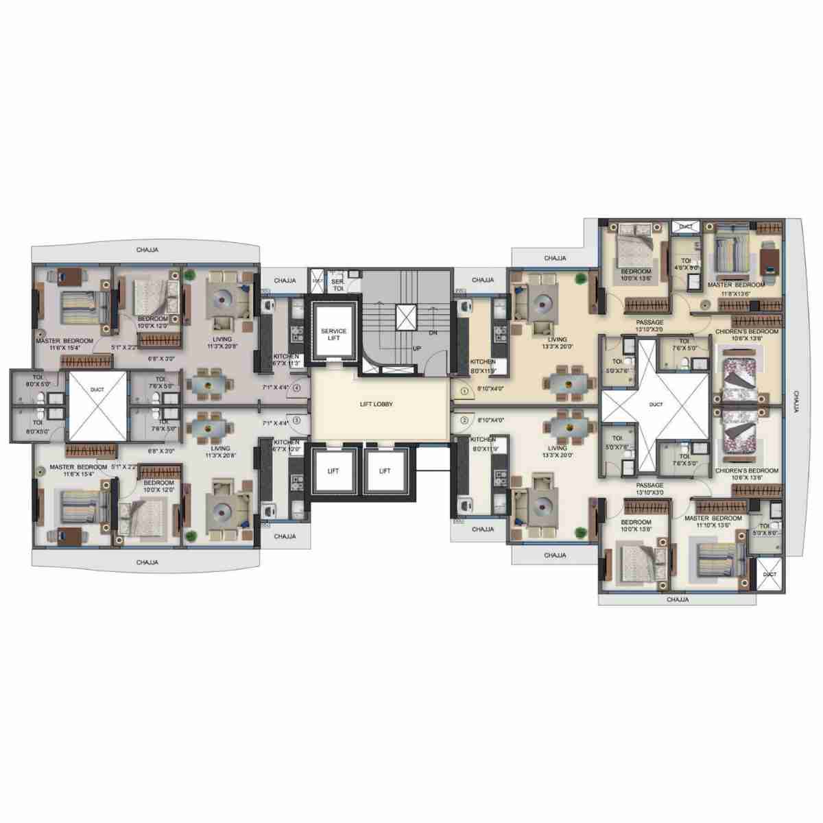 Naman-Habitat-Floor-Plan-Wing-C